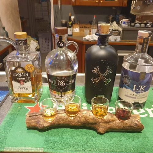 Verkostung von 4 Rumsorten